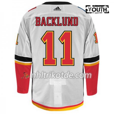 Calgary Flames Trikot MIKAEL BACKLUND 11 Adidas Weiß Authentic - Kinder
